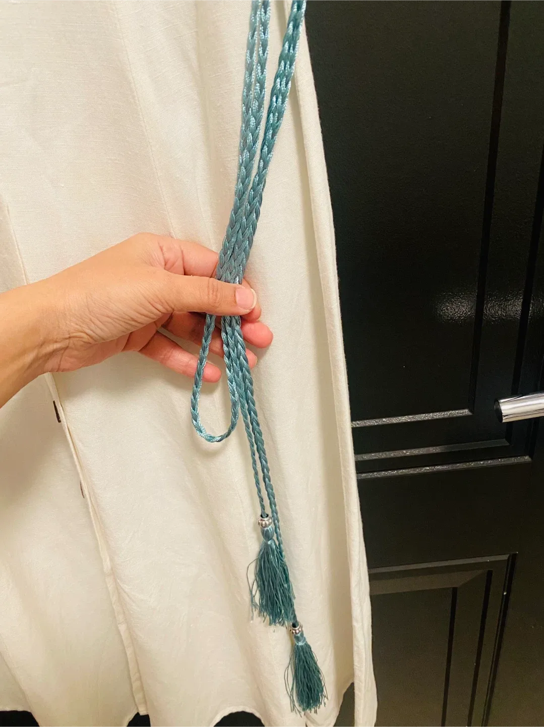 Mango Casual XS White Dress - Size XS image indicator(4)