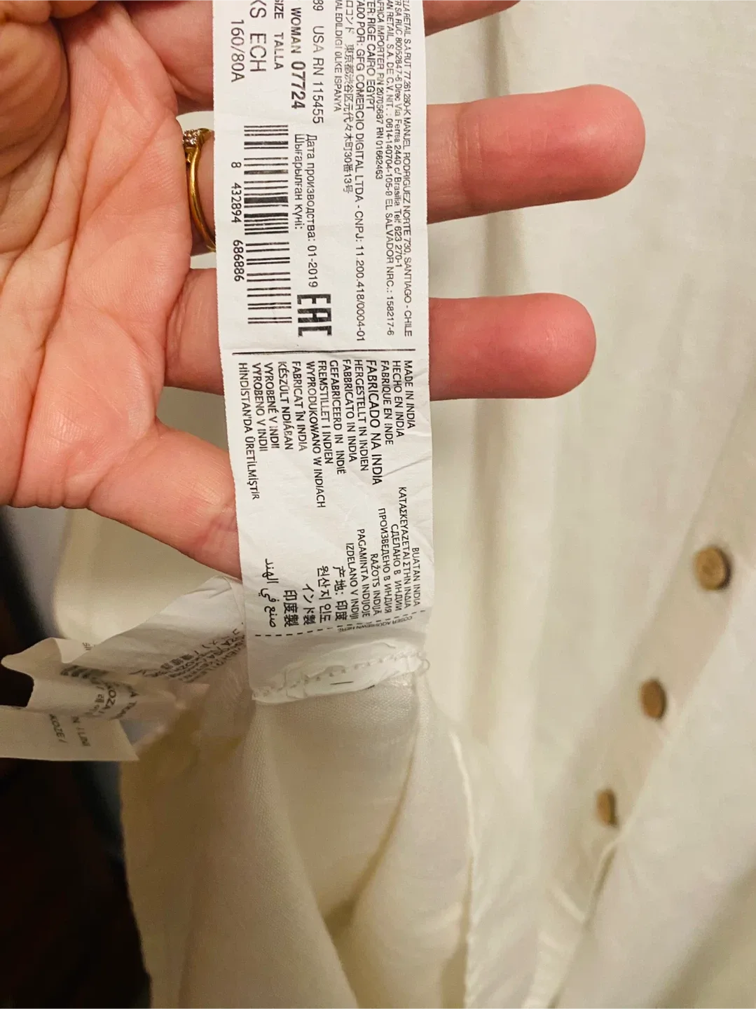 Mango Casual XS White Dress - Size XS image indicator(9)