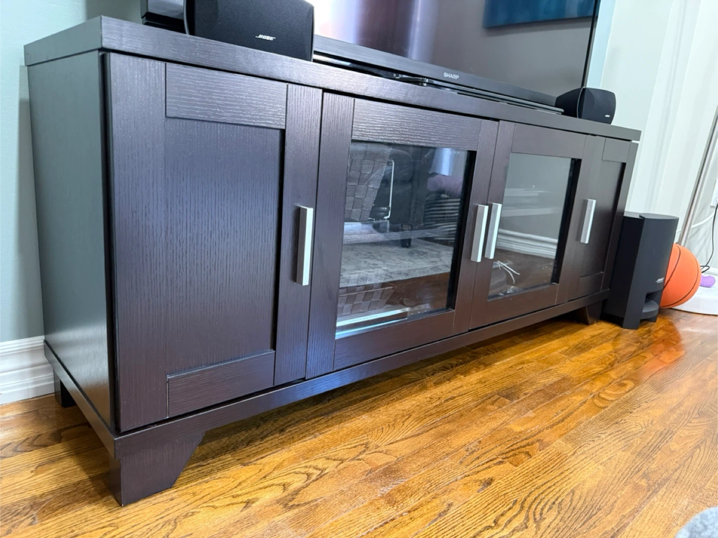 Dark Brown Media Console - photo 2