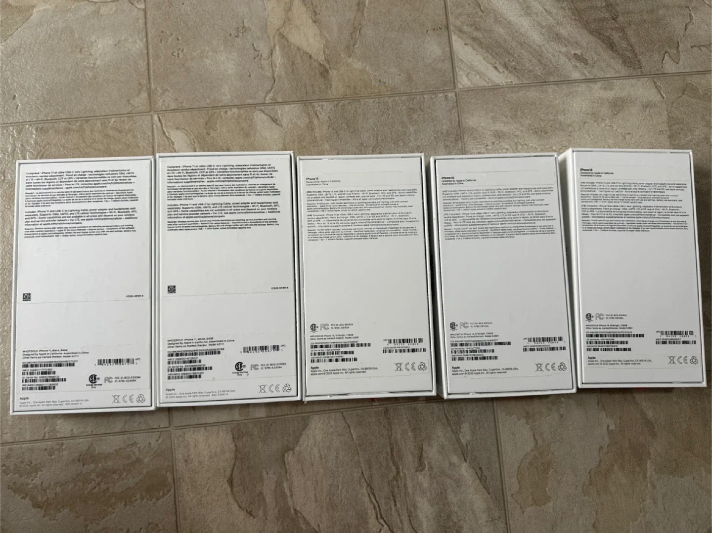 Apple iPhones 11 & 14 Box ONLY image indicator(2)