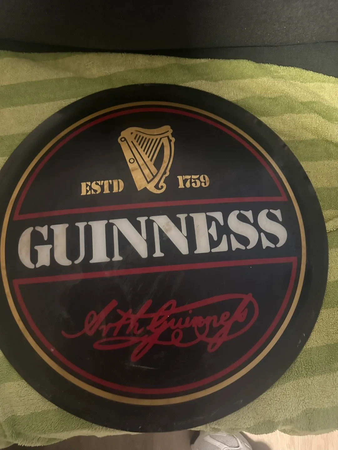 Guinness Round Metal Sign