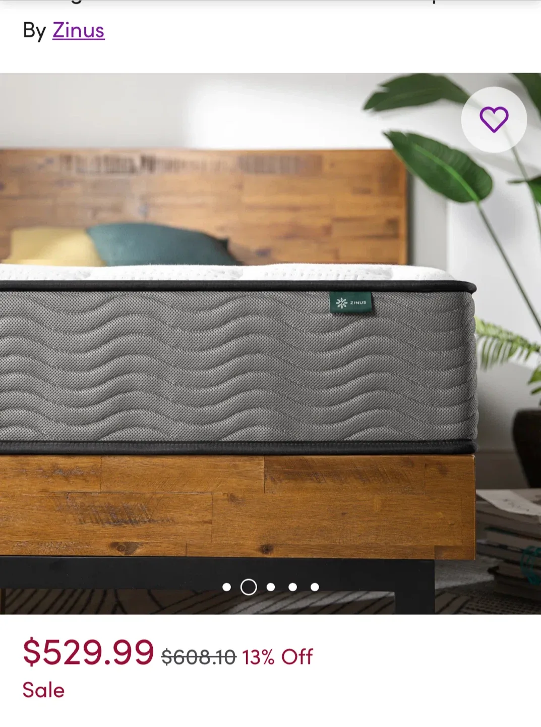 Zinus 8-Inch King Mattress - Like New! image indicator(2)