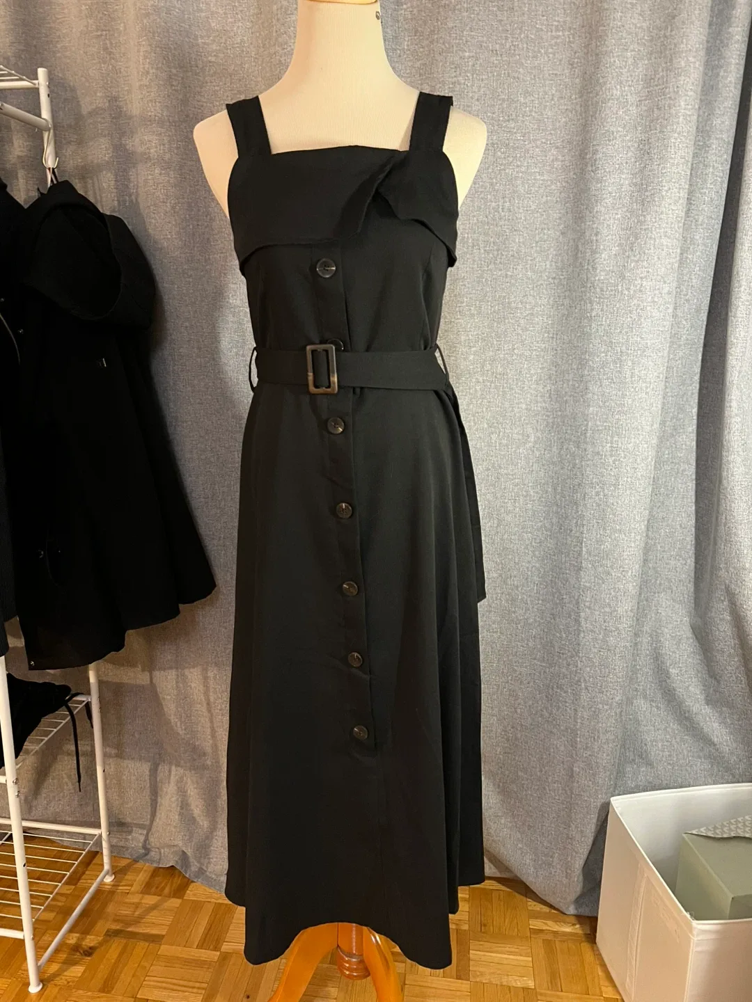 SHEIN Black Dress with Belt