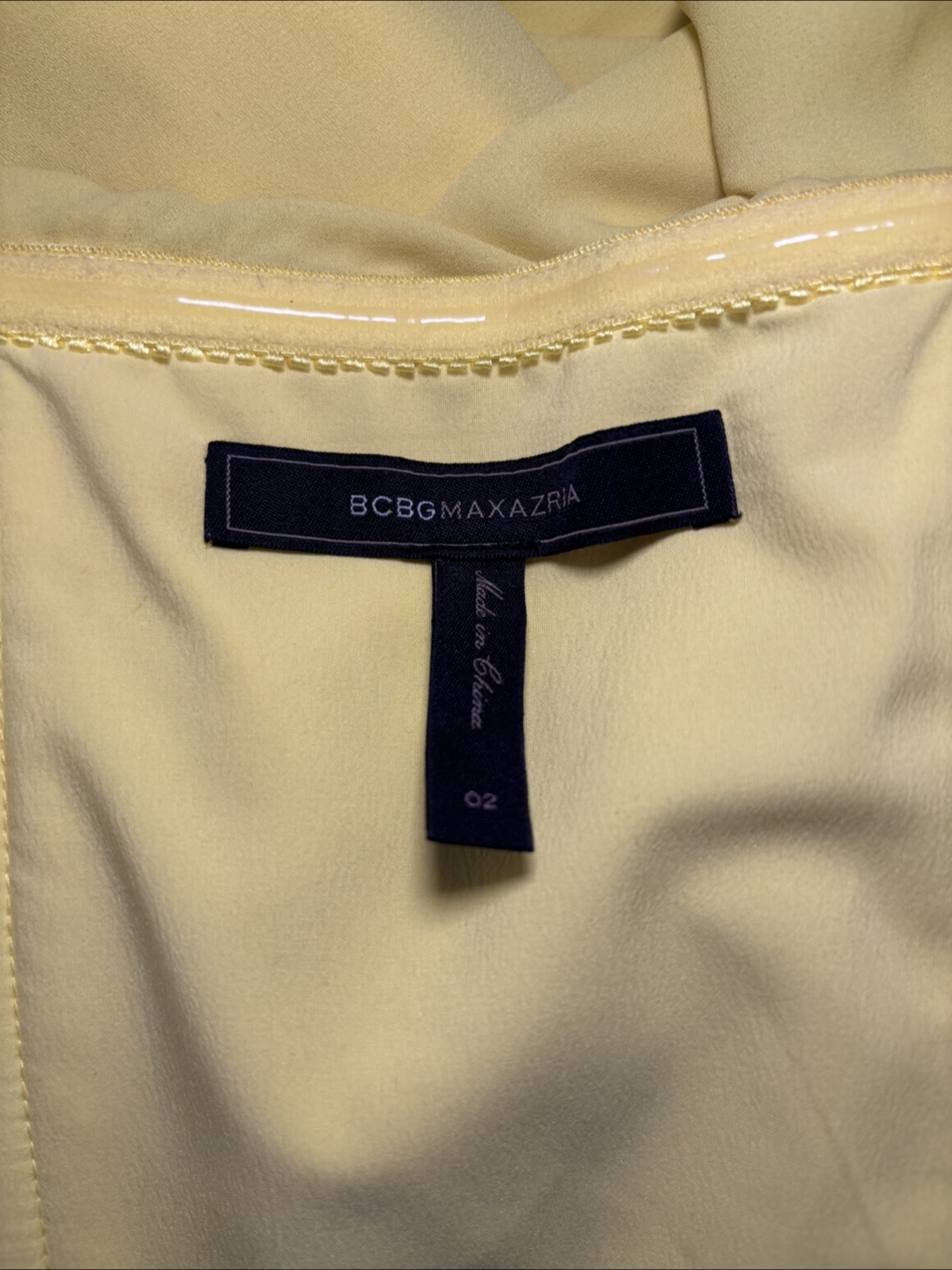 BCBGMAXAZRIA Yellow Chiffon Strapless Maxi Gown 2 - photo 4