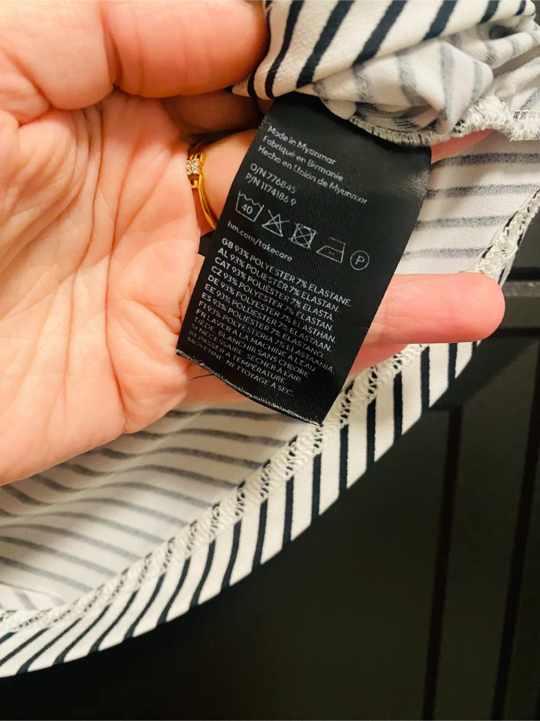 H&M Striped Top - Size Small image indicator(4)