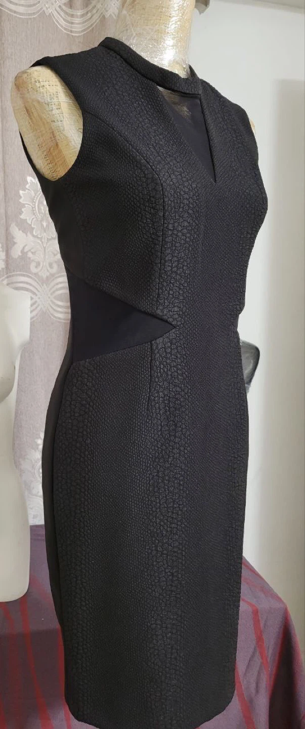 Black Dress with Textured Detail - photo 3