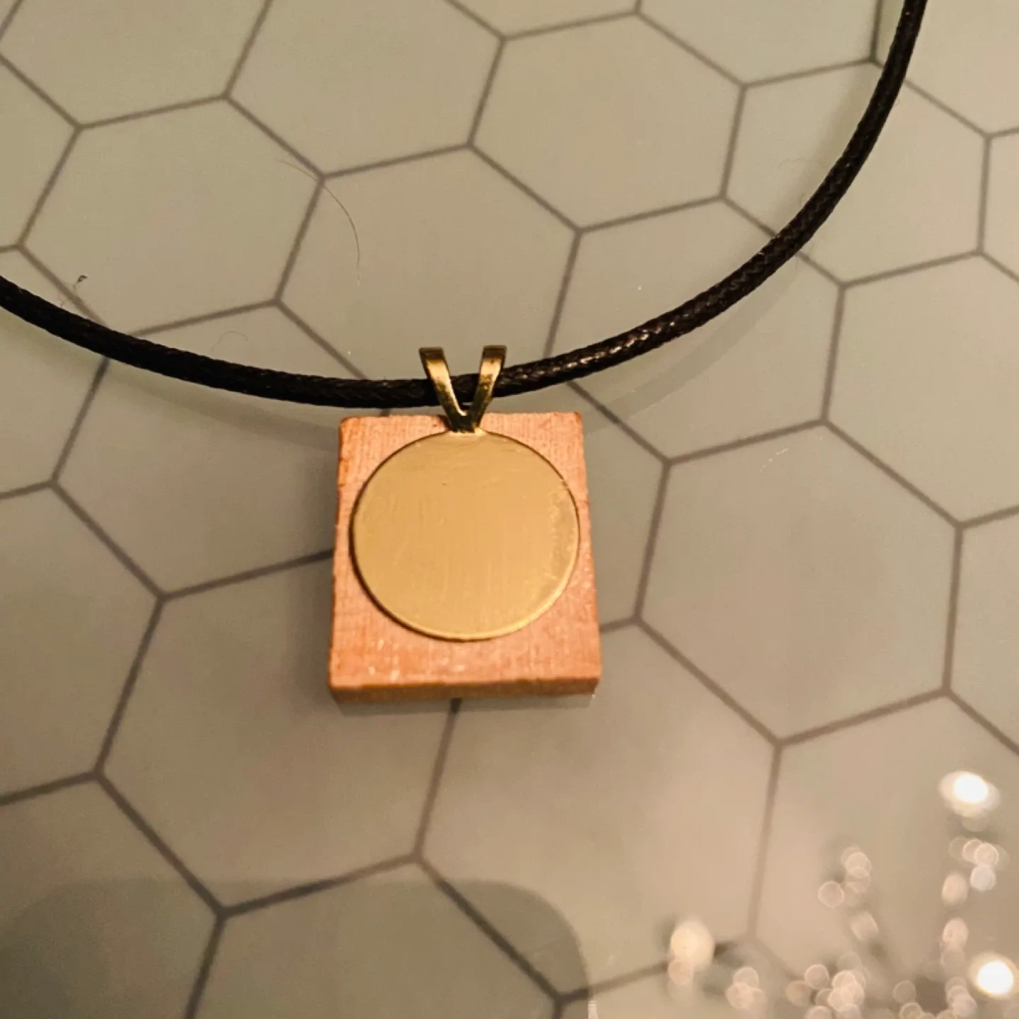 Scrabble Tile 'A' Pendant Necklace image indicator(3)