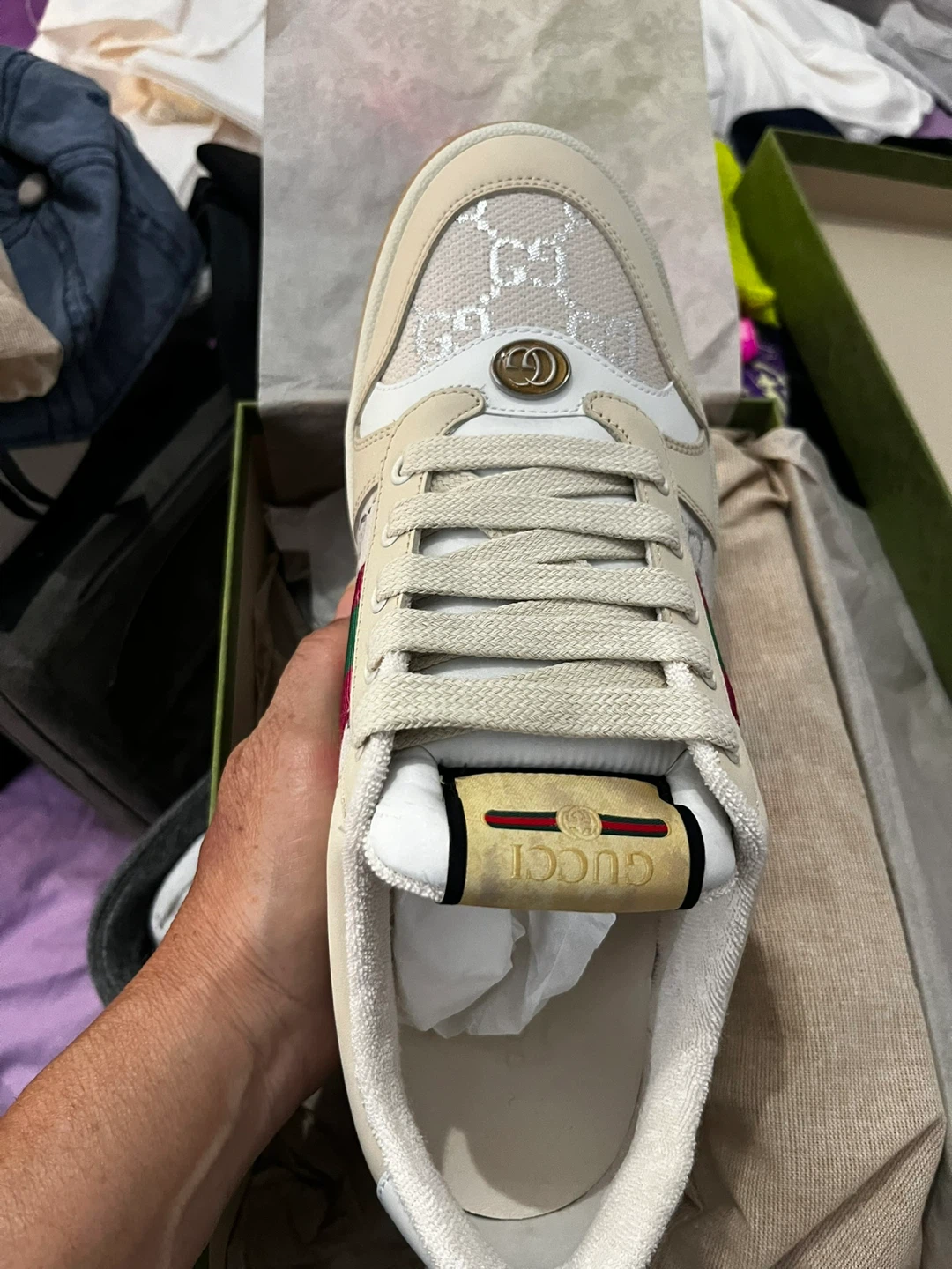 Gucci Screener Sneakers Size 41.5 - photo 2