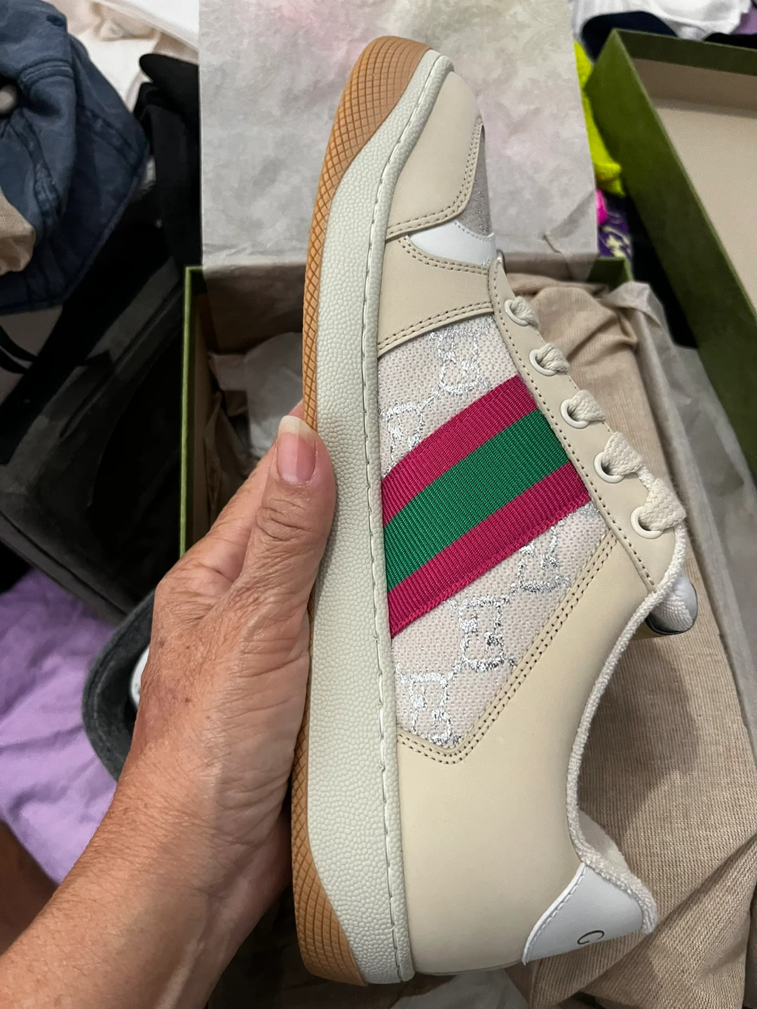 Gucci Screener Sneakers Size 41.5 - photo 5