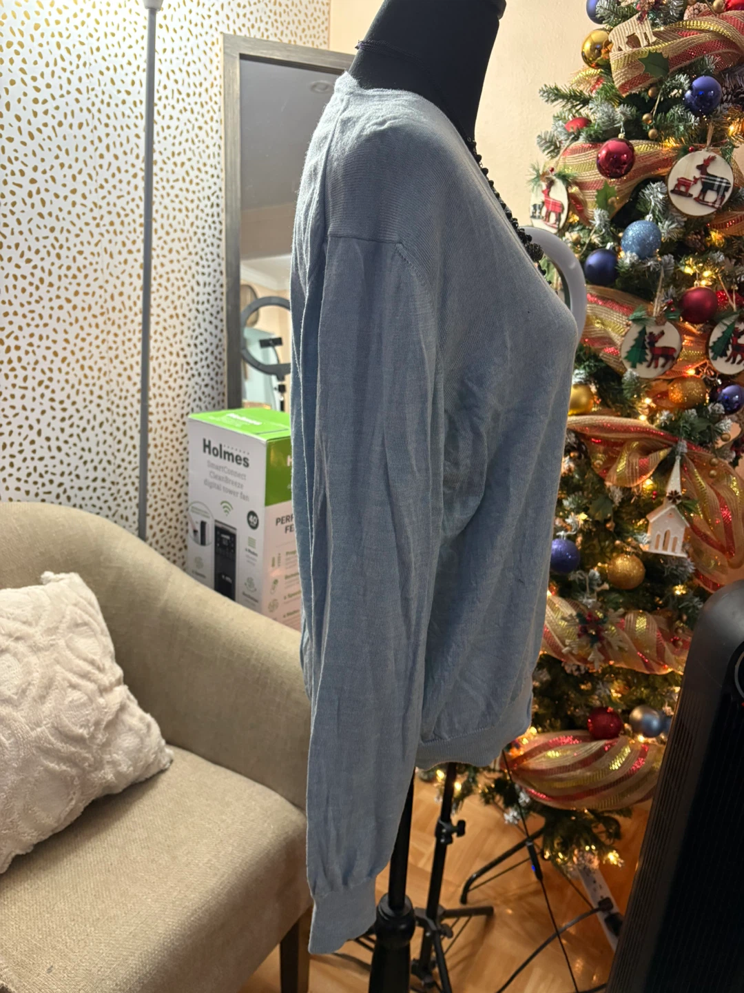 Grant Thomas Merino Wool Sweater - Size L - photo 2