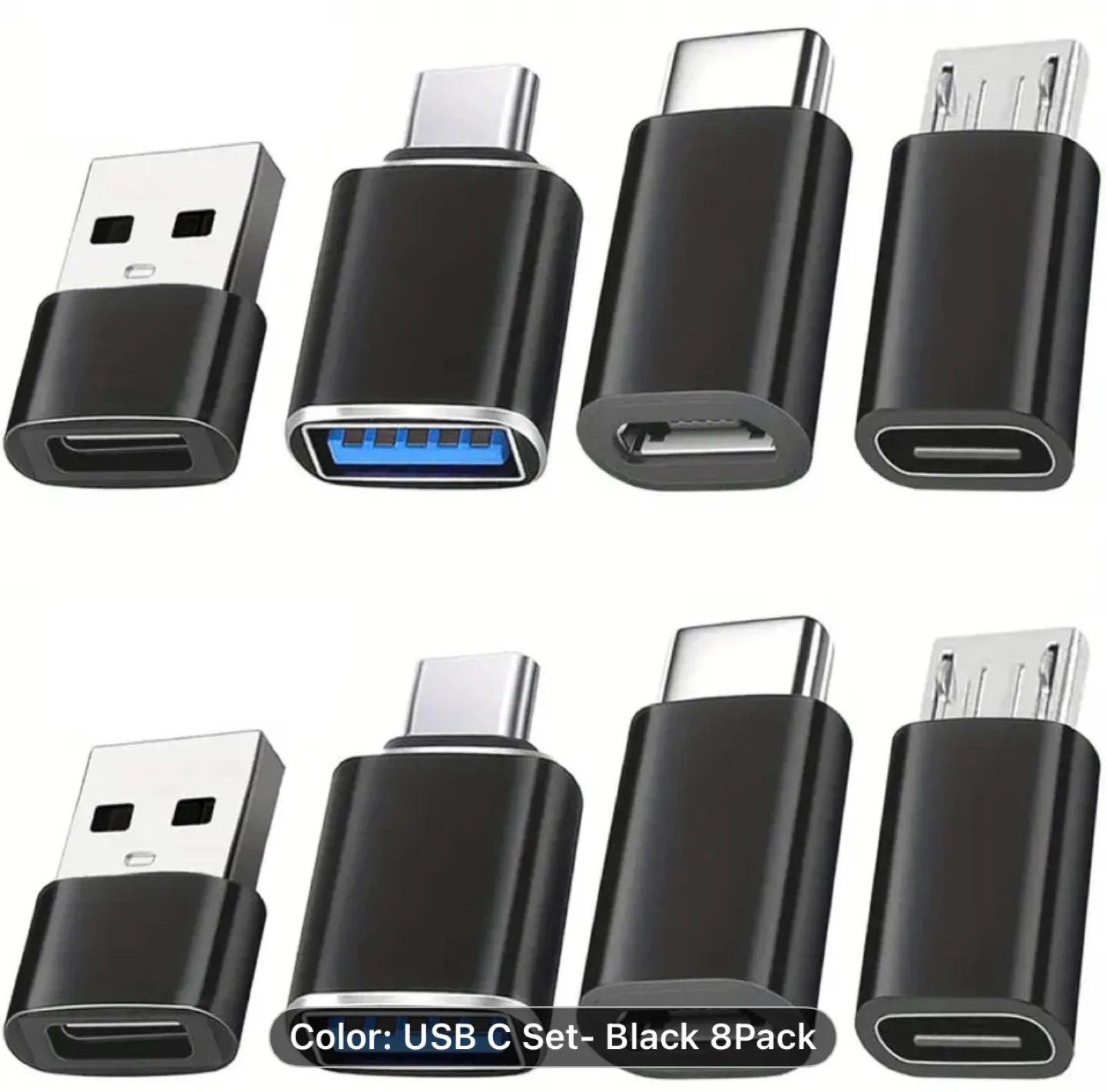 4-Pack USB-C to USB Adapter Set image indicator(10)
