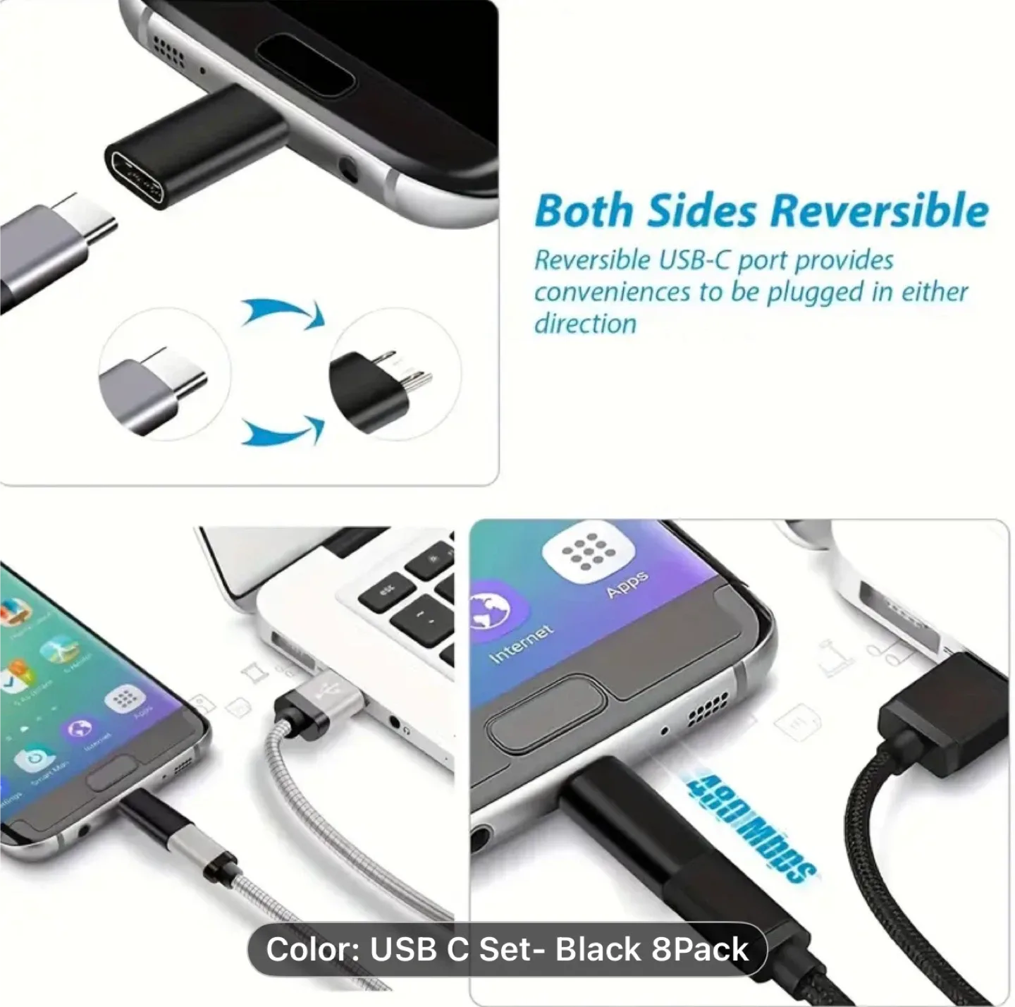 4-Pack USB-C to USB Adapter Set image indicator(7)