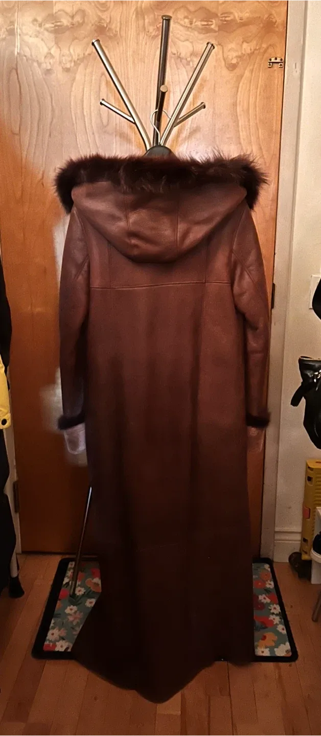 Brown Shearling Coat image indicator(4)
