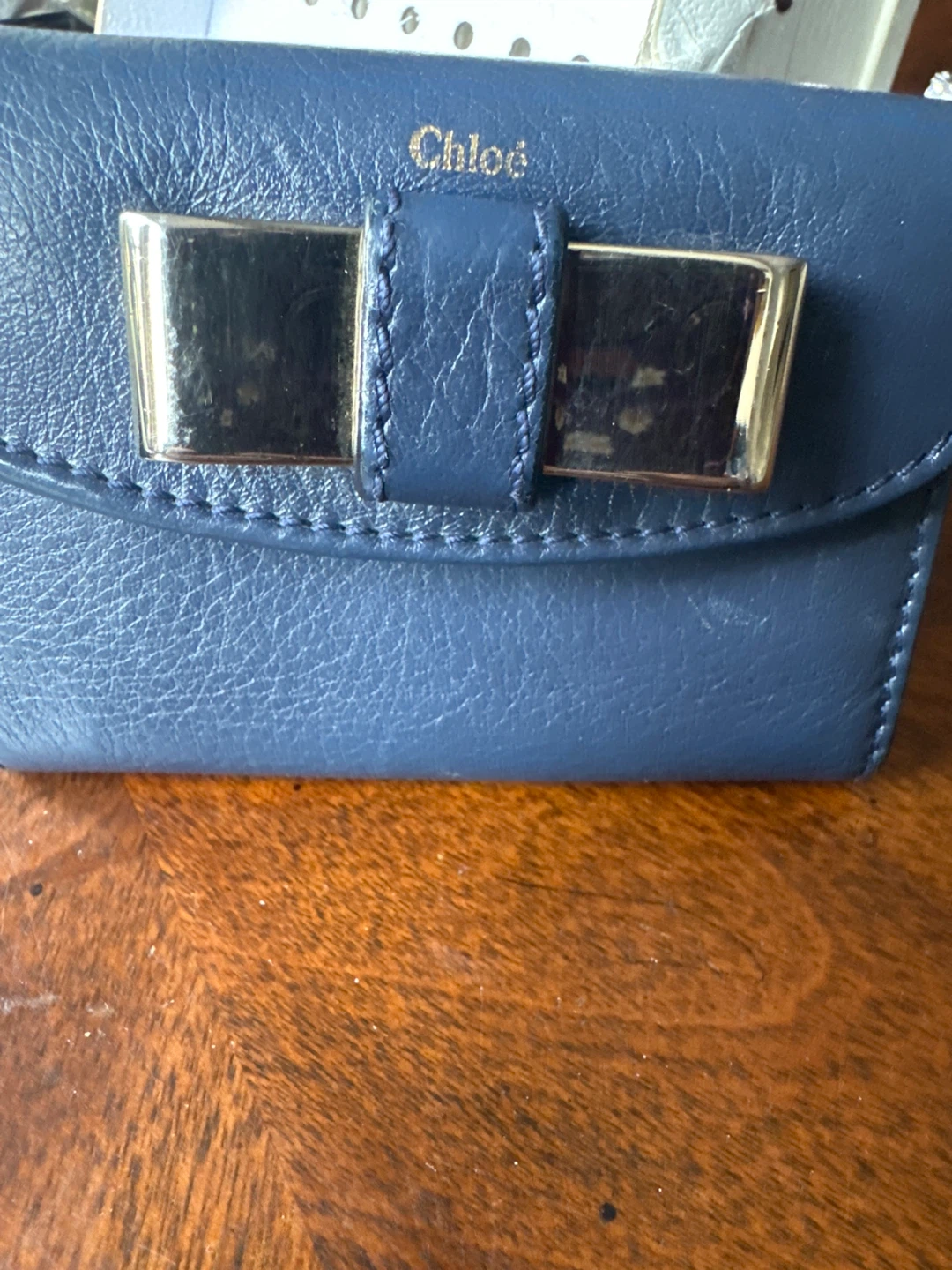 Chloé Blue Leather Wallet