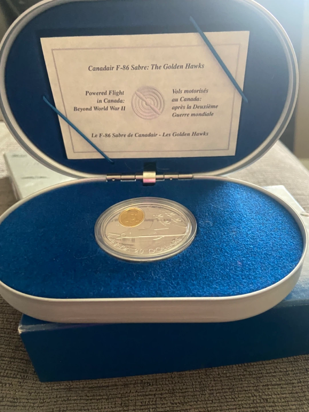 Canadair F-86 Sabre 20 Dollar Coin