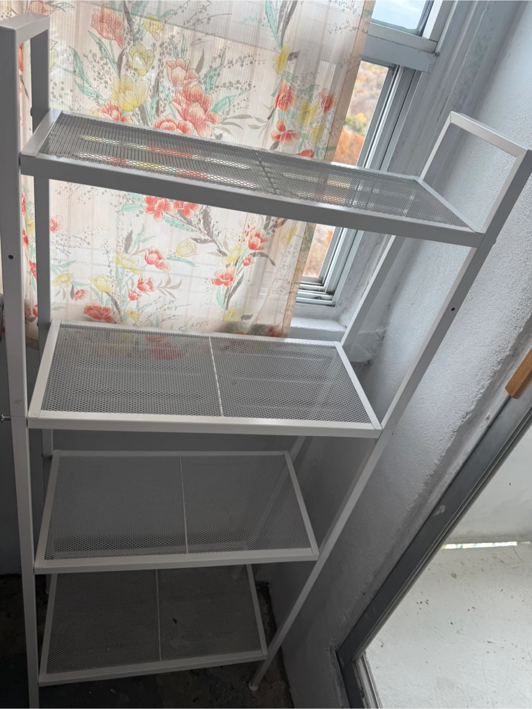 Ikea White Metal Shelf Unit - photo 3