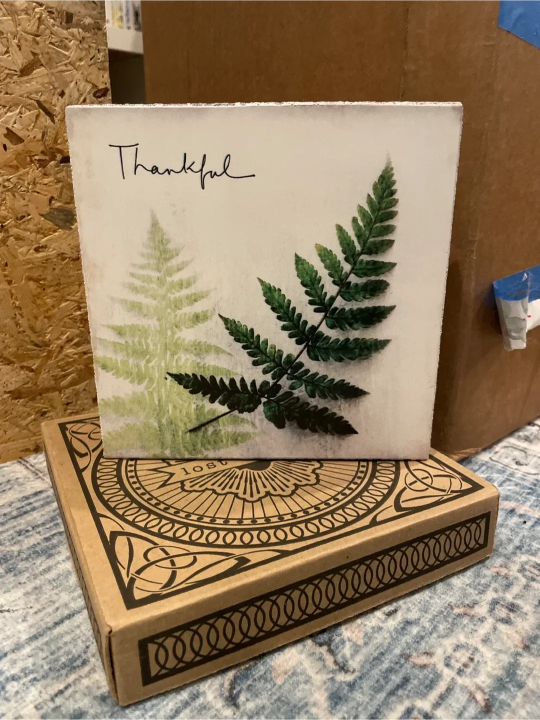 Wood and stone signs Decor-$1 each image indicator(4)