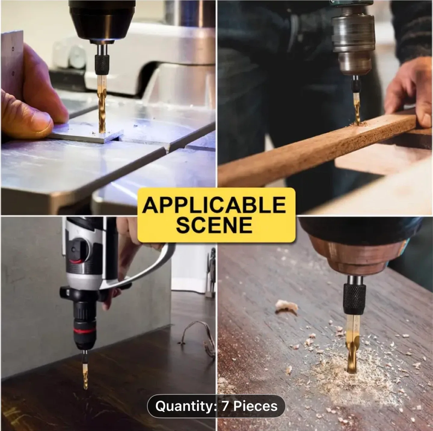 7pcs Drill Bit And Threading Tool Set image indicator(5)