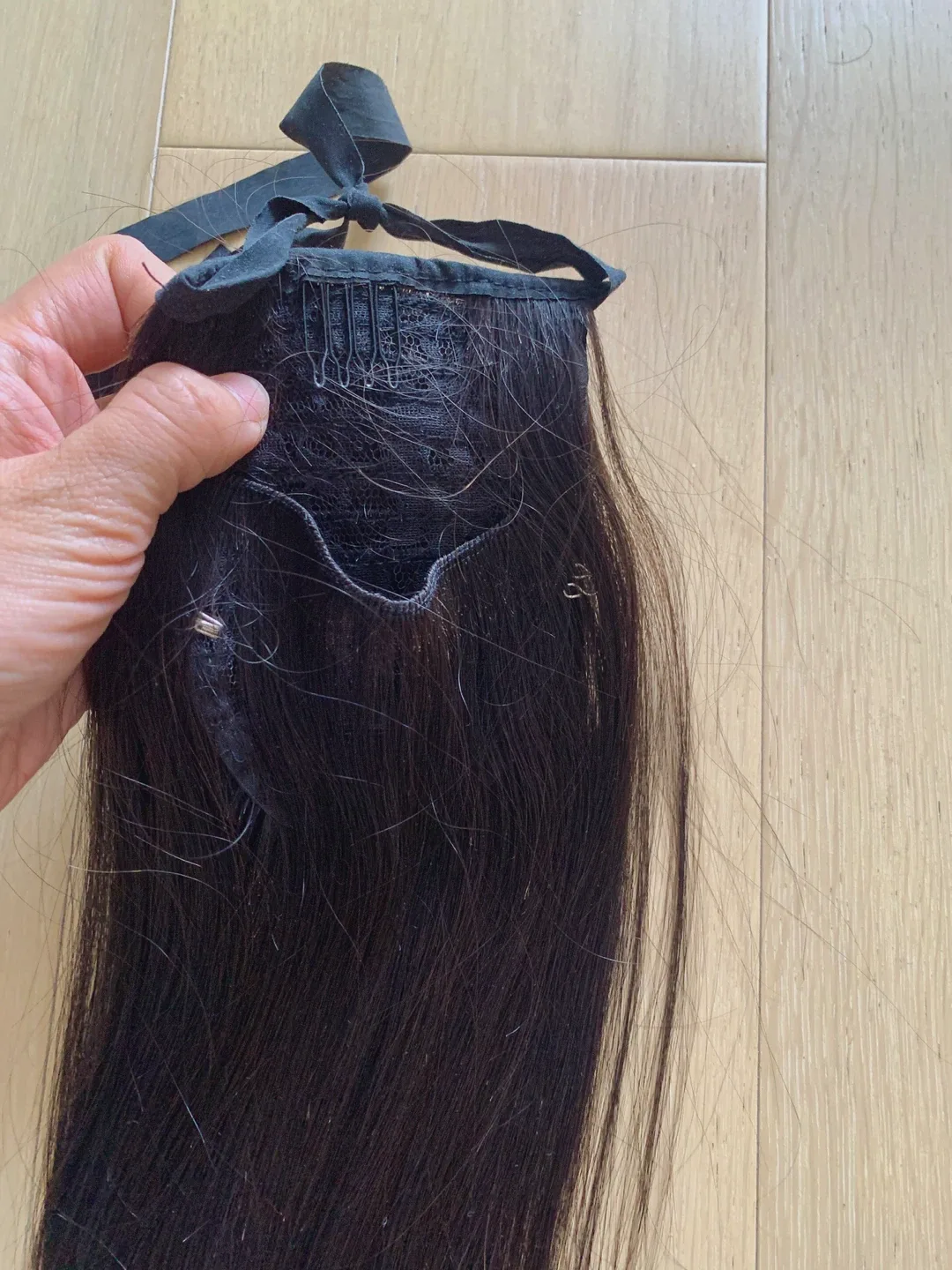 100% Human Hair Black Ponytail Hair Extension image indicator(3)