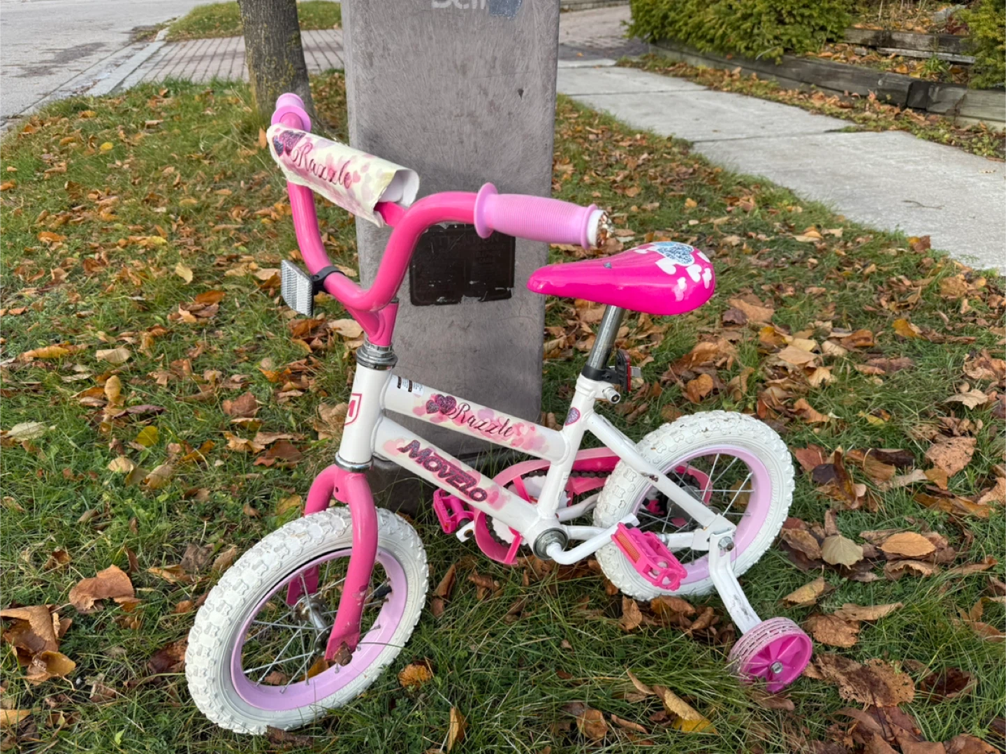 12-inch bike with training wheel