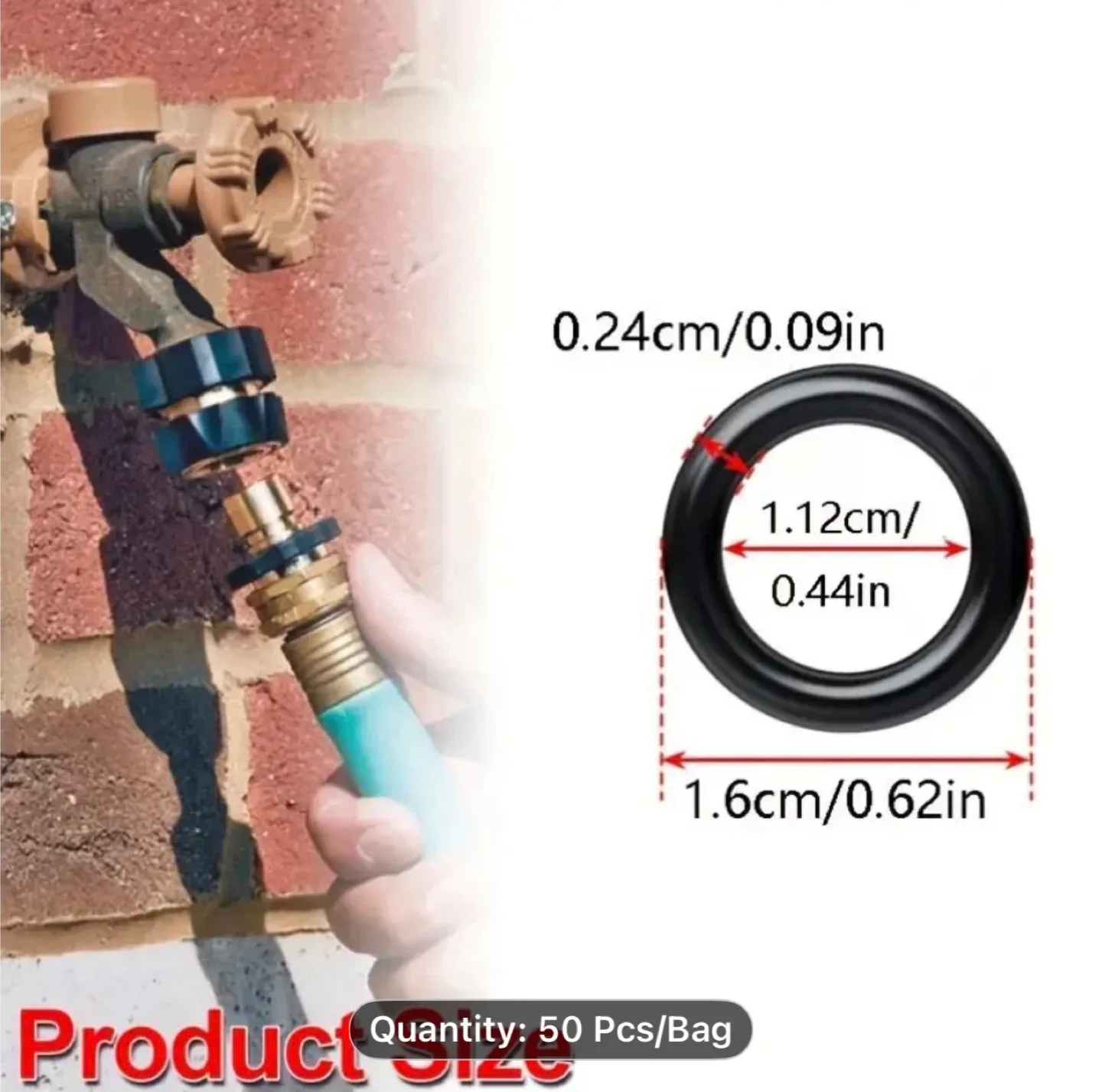 50pcs High-Quality Nitrile Rubber O-Ring Gaskets image indicator(2)