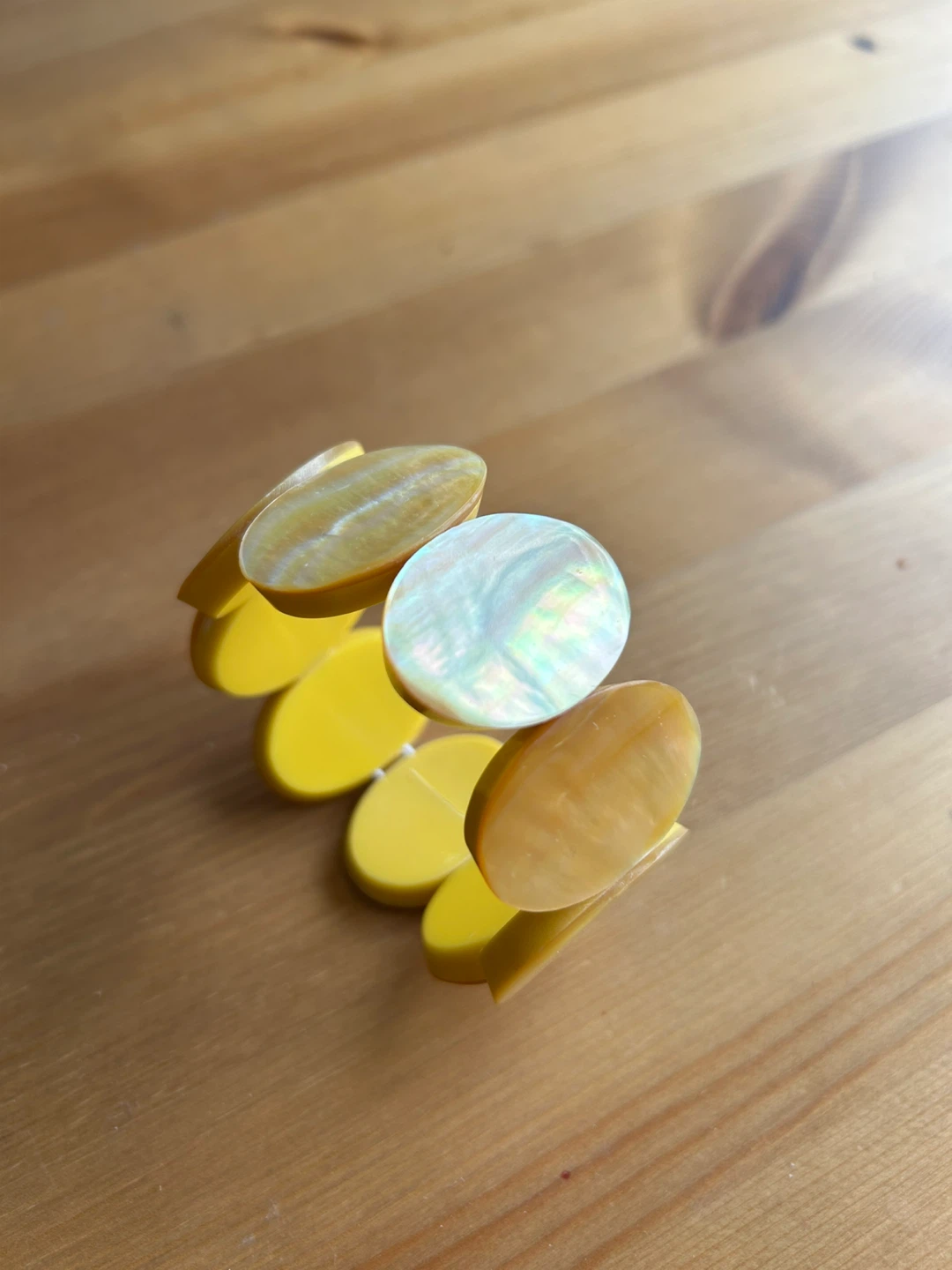 Yellow & Mother of Pearl Bracelet