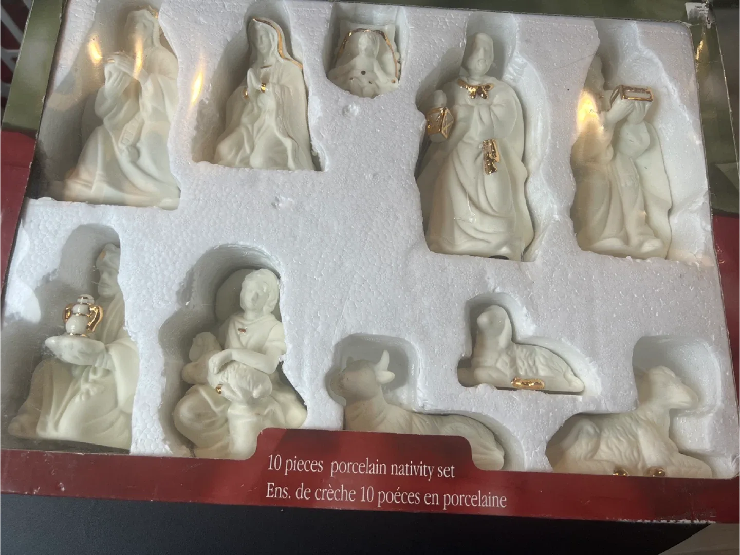 Holiday Time 10-Piece Porcelain Nativity Set