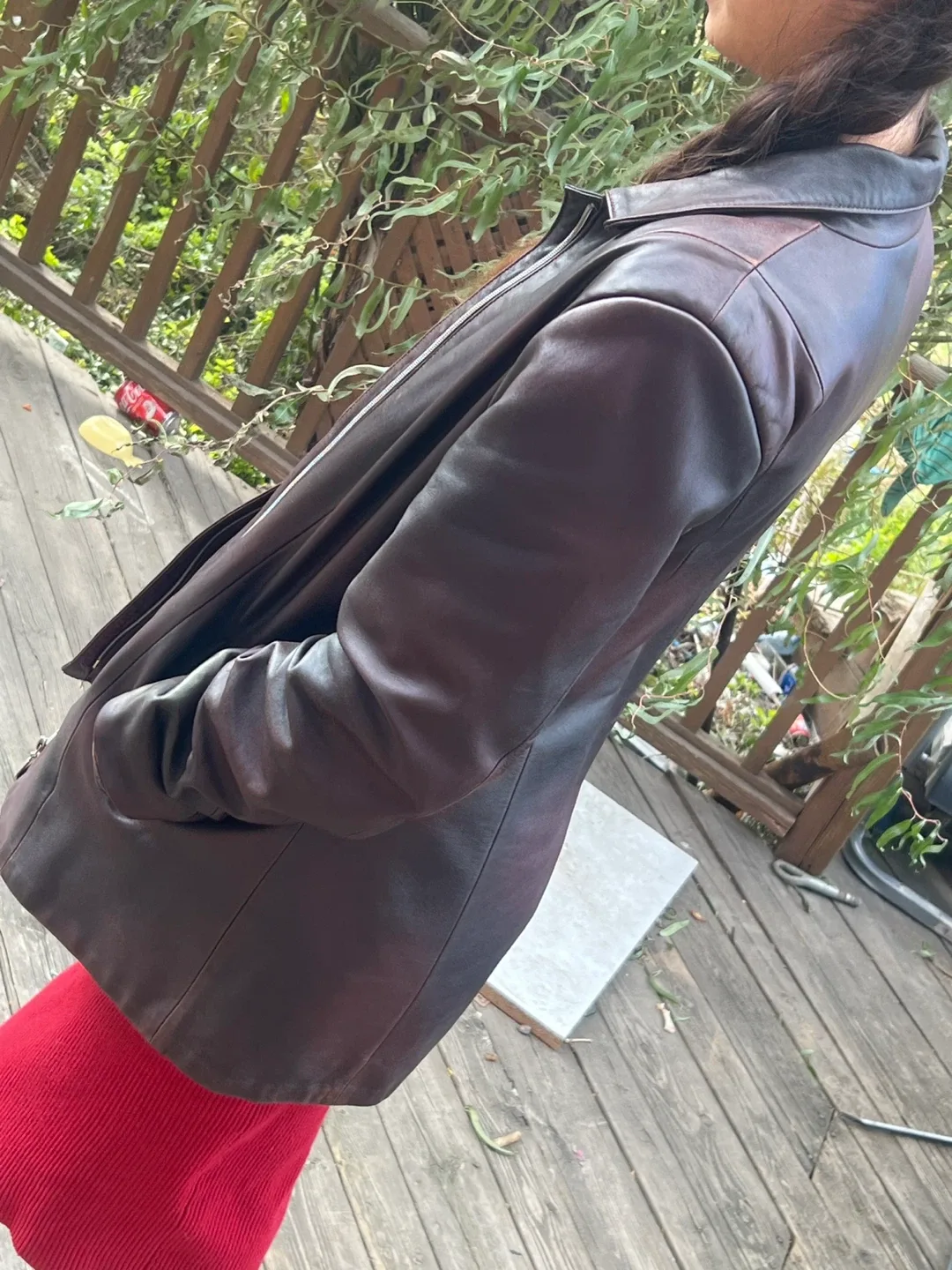 Yesilmod Palle Leather Jacket - Brown image indicator(3)