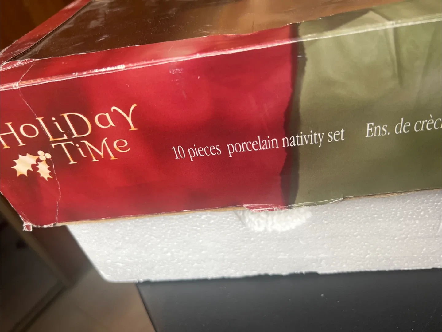 Holiday Time 10-Piece Porcelain Nativity Set image indicator(10)