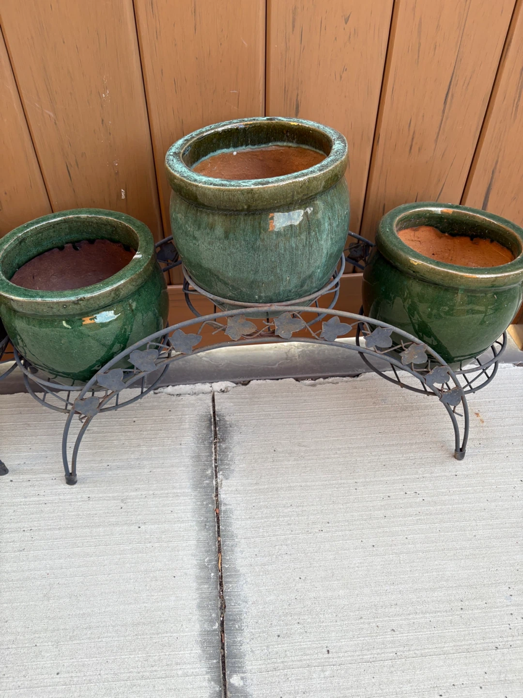 Plant pot holders with pots READ DESCRIPTION - photo 2