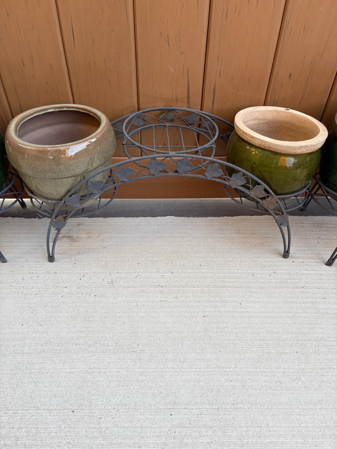 Plant pot holders with pots READ DESCRIPTION - photo 4