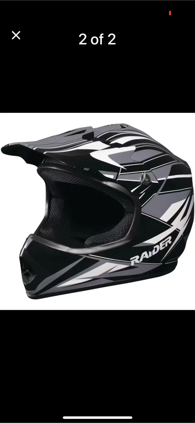 Raider GX3 Youth MX Helmet - Size Large Grey image indicator(2)
