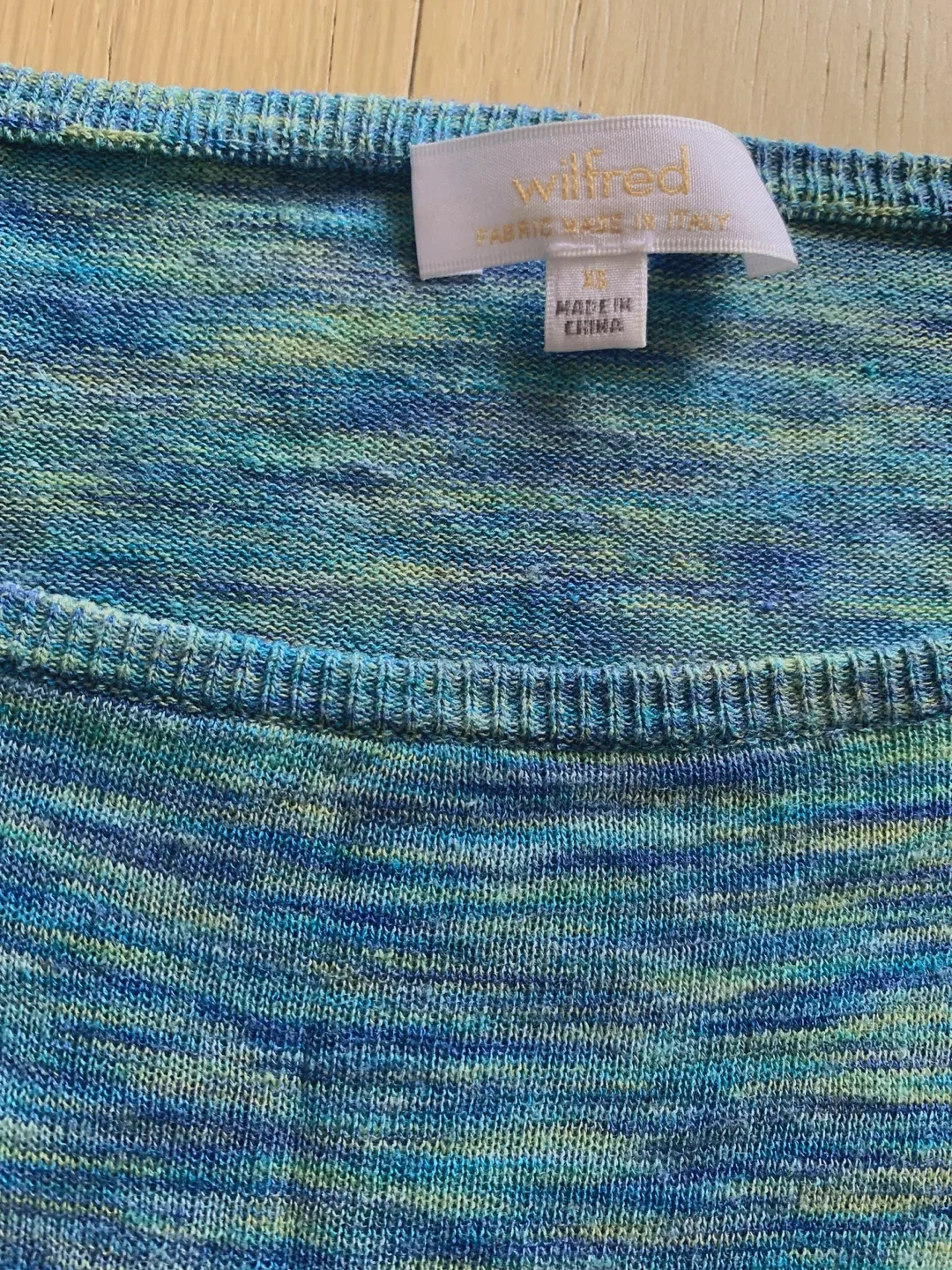 Wilfred XS Blue/Green Knit Sweater image indicator(2)
