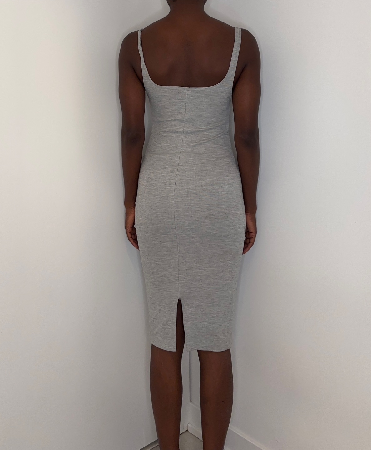 Zara Trafaluc Grey Bodycon Midi Dress Size S - photo 5