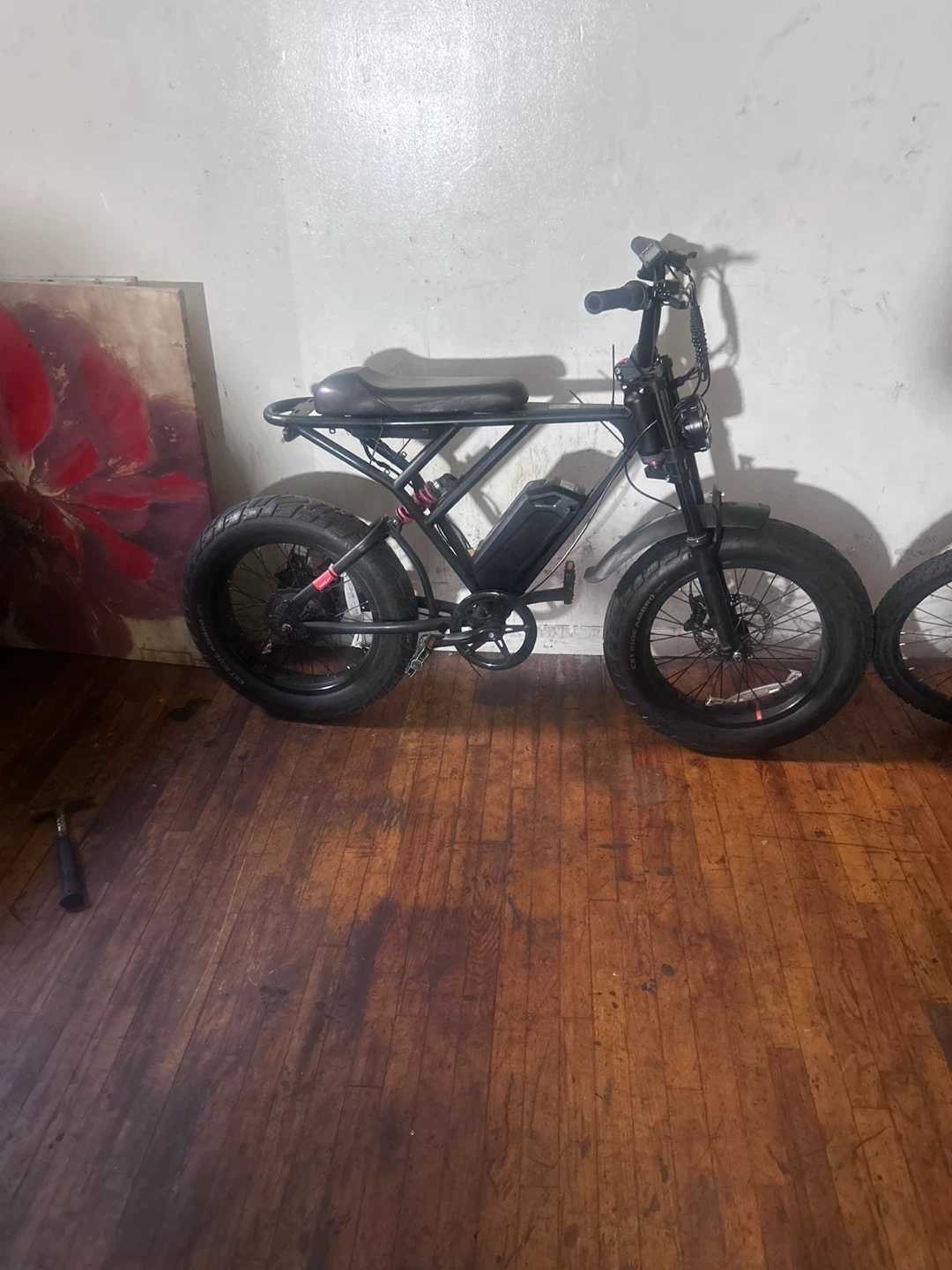 Black Electric Bike charger, and key