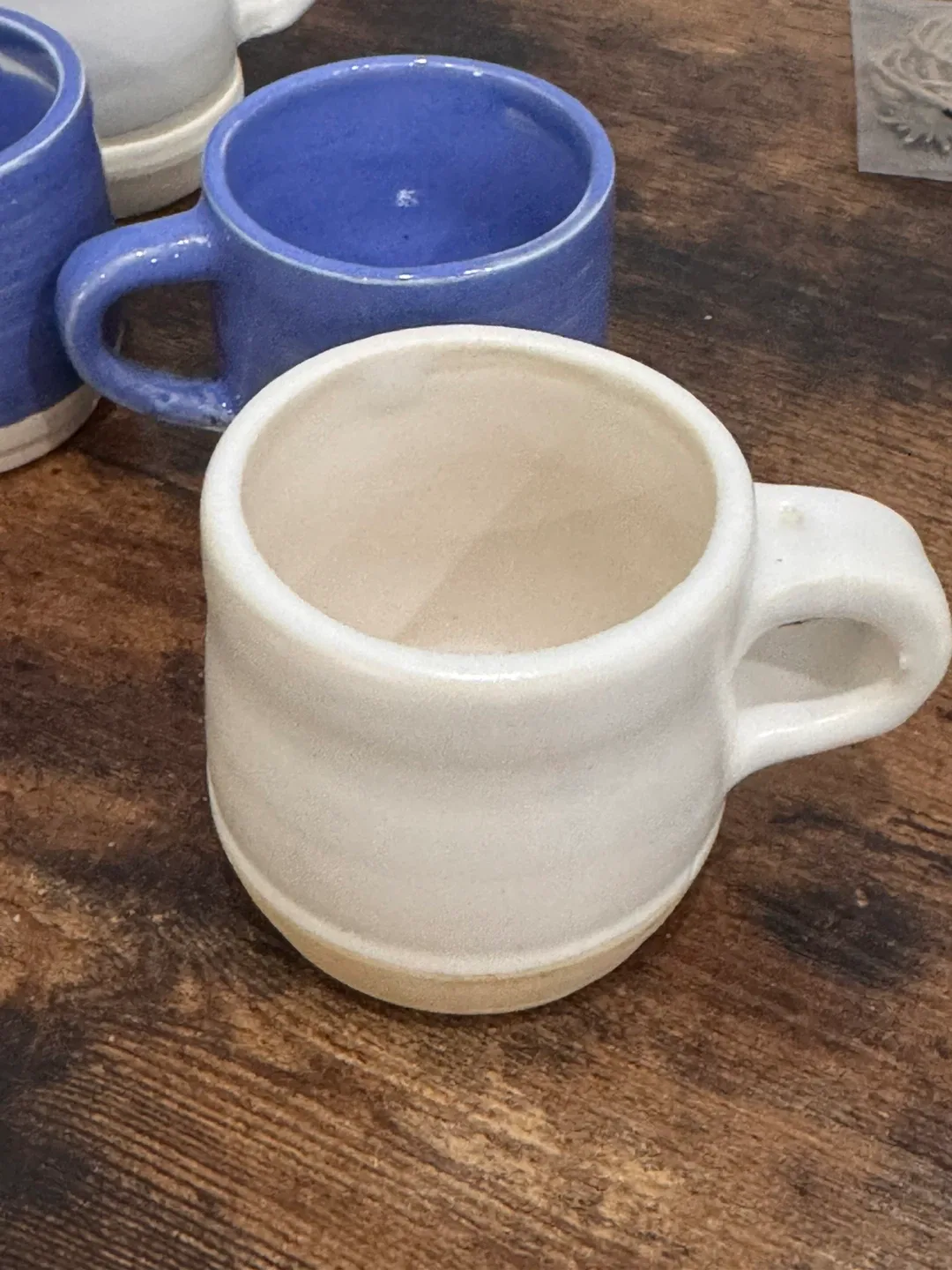 Handmade Ceramic Mugs - Blue & White image indicator(3)