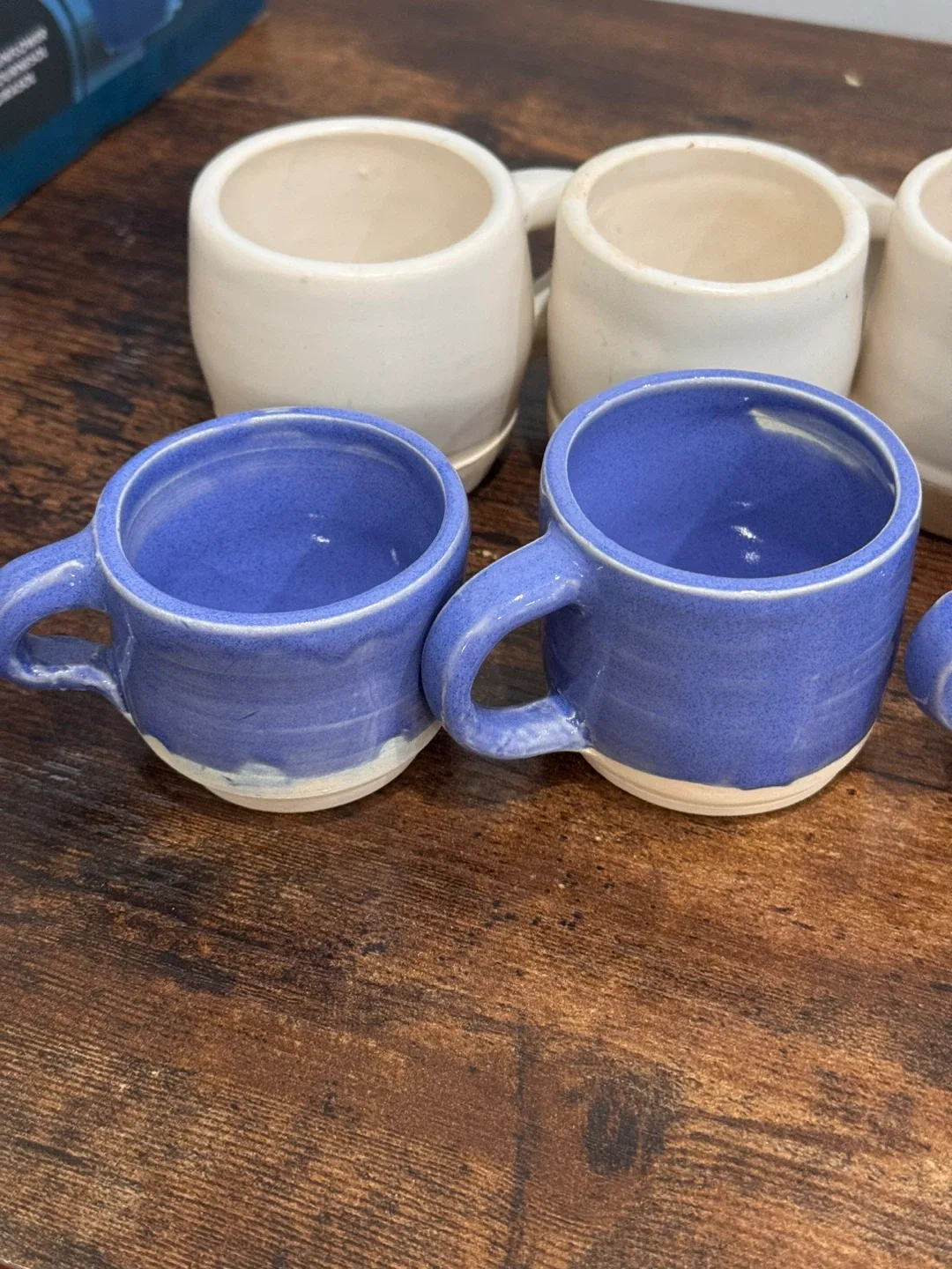 Handmade Ceramic Mugs - Blue & White image indicator(2)