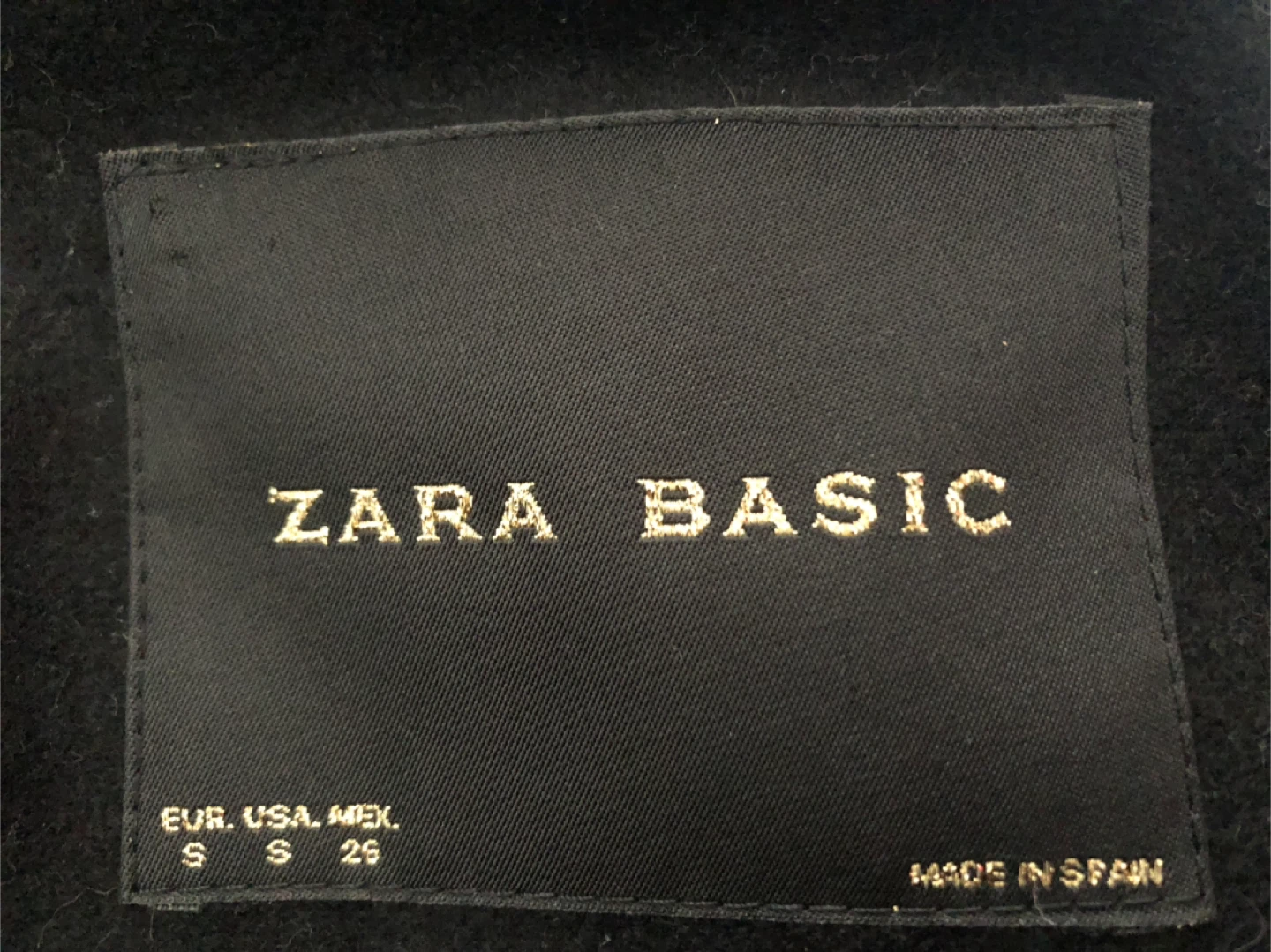 Zara Basic Black Blazer (Winter) - Size S - photo 4