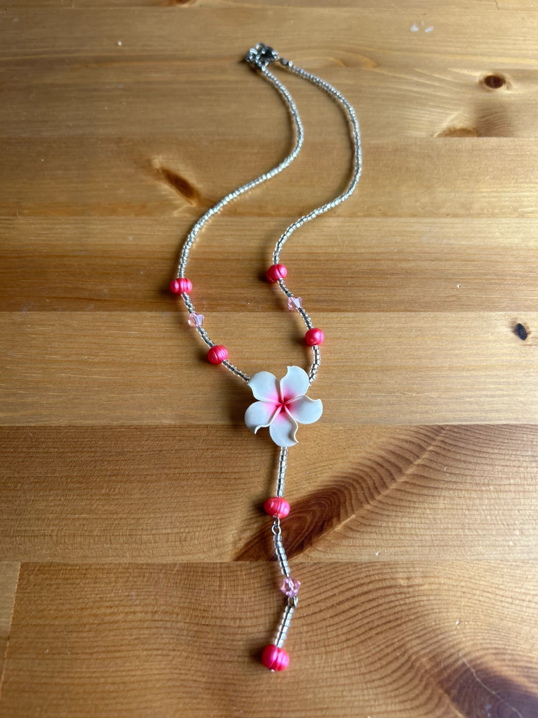 Handmade Flower Beaded Necklace