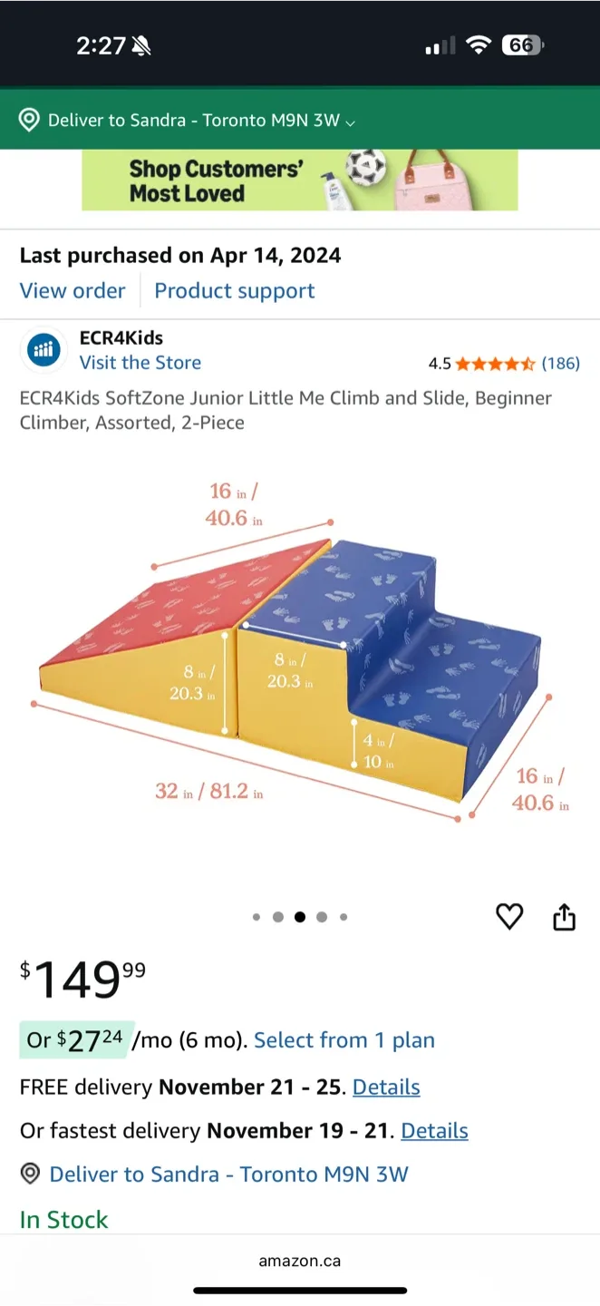ECR4Kids SoftZone Junior Climb & Slide - 2 Piece image indicator(4)