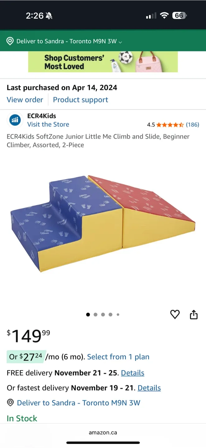 ECR4Kids SoftZone Junior Climb & Slide - 2 Piece image indicator(2)