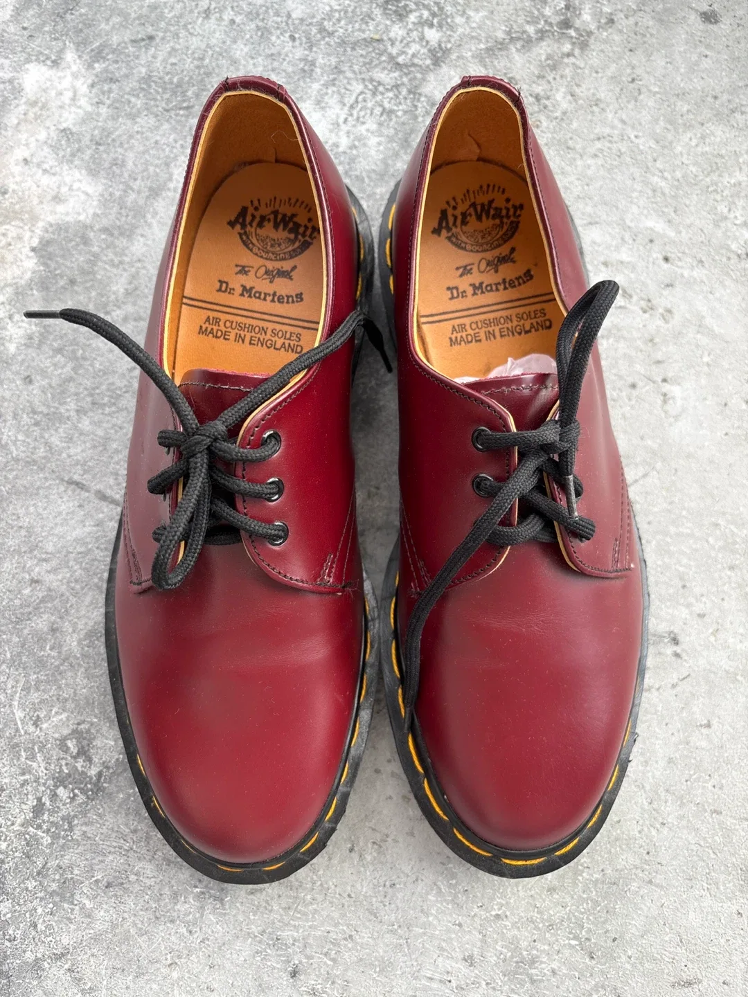 Dr. Martens 1461 Cherry Red Smooth Leather Shoes, US 8 image indicator(4)