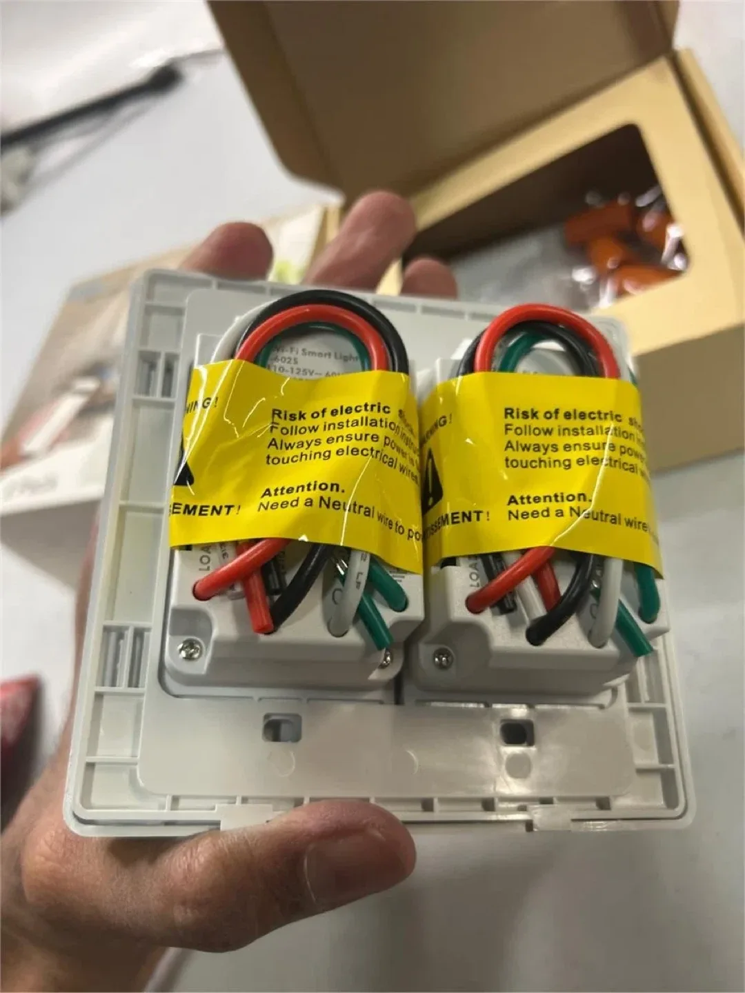 Smart WiFi Light Switch 2 Gang - New in Box! image indicator(6)