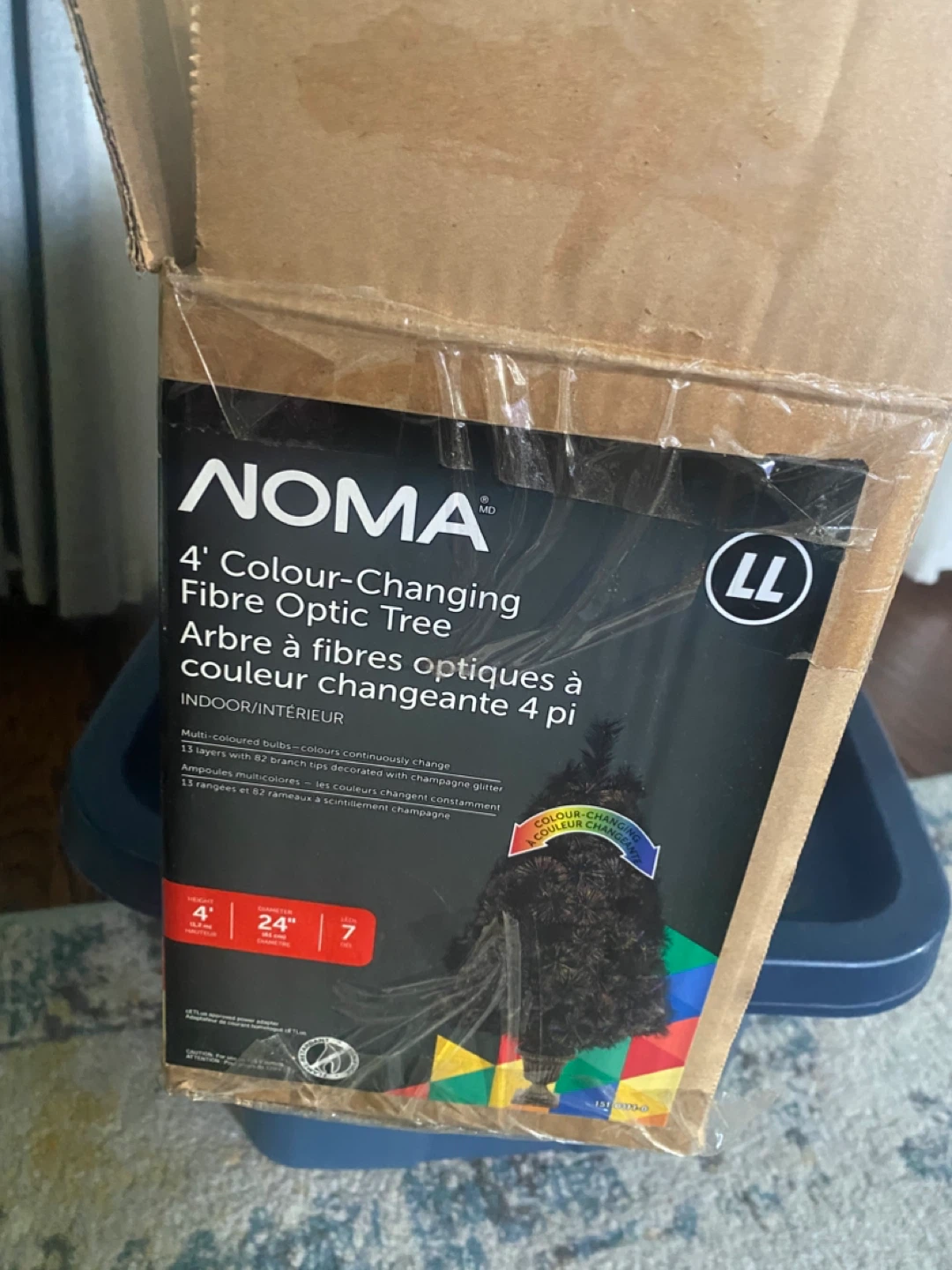 NOMA 4' Colour-Changing Fibre Optic Tree