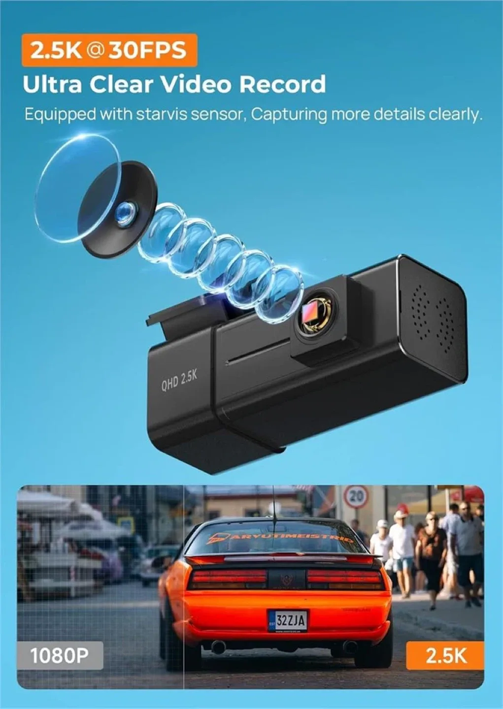VeeCar V100 2.5K Dash Camera - New in Box! image indicator(3)