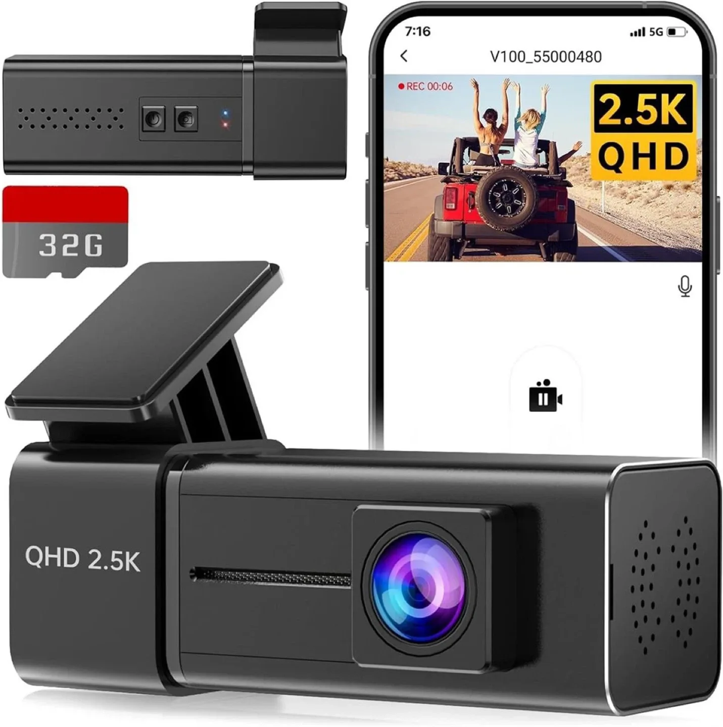 VeeCar V100 2.5K Dash Camera - New in Box! image indicator(2)
