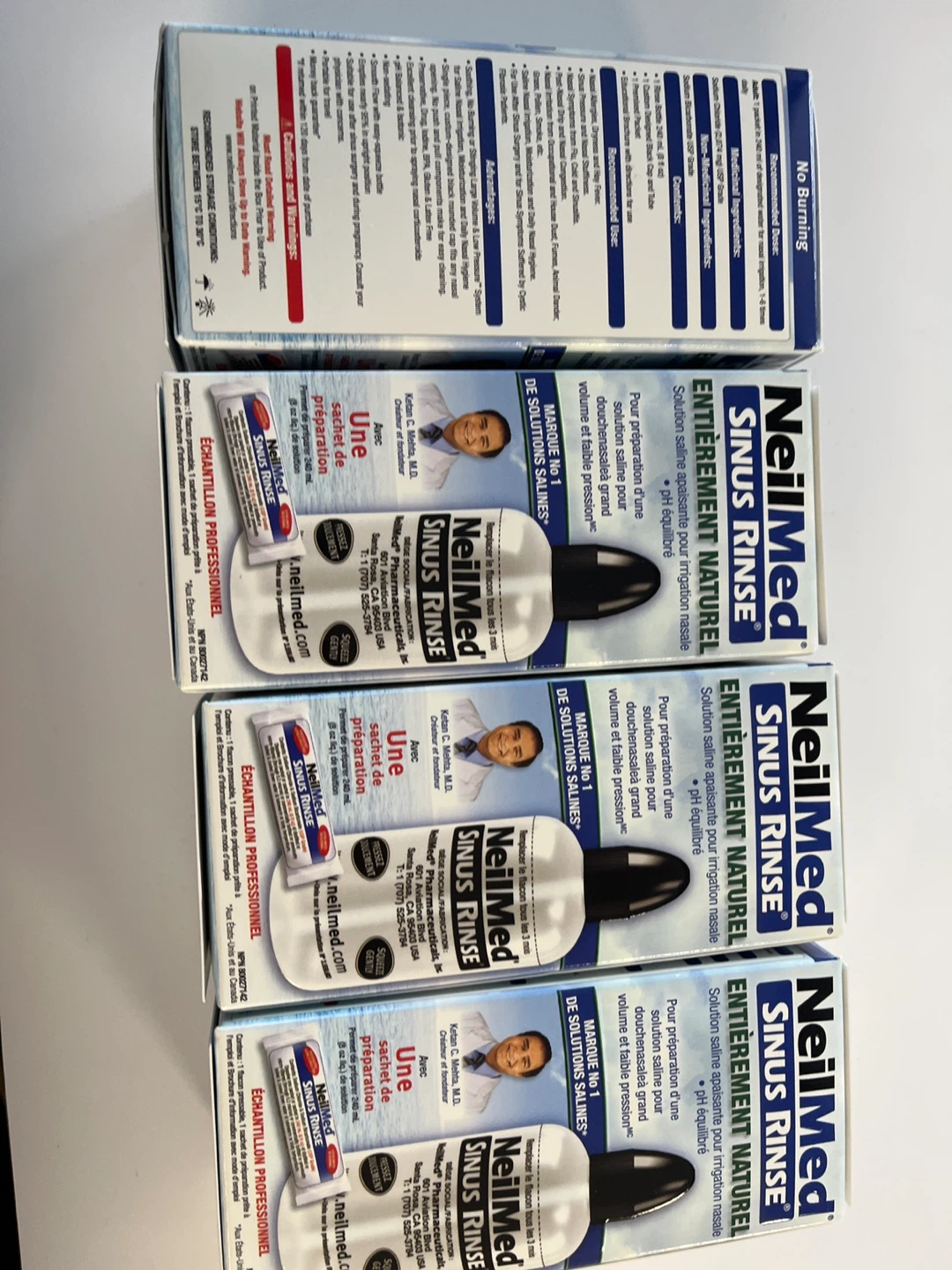 New -NeilMed Sinus Rinse Kit x4 packages - photo 3