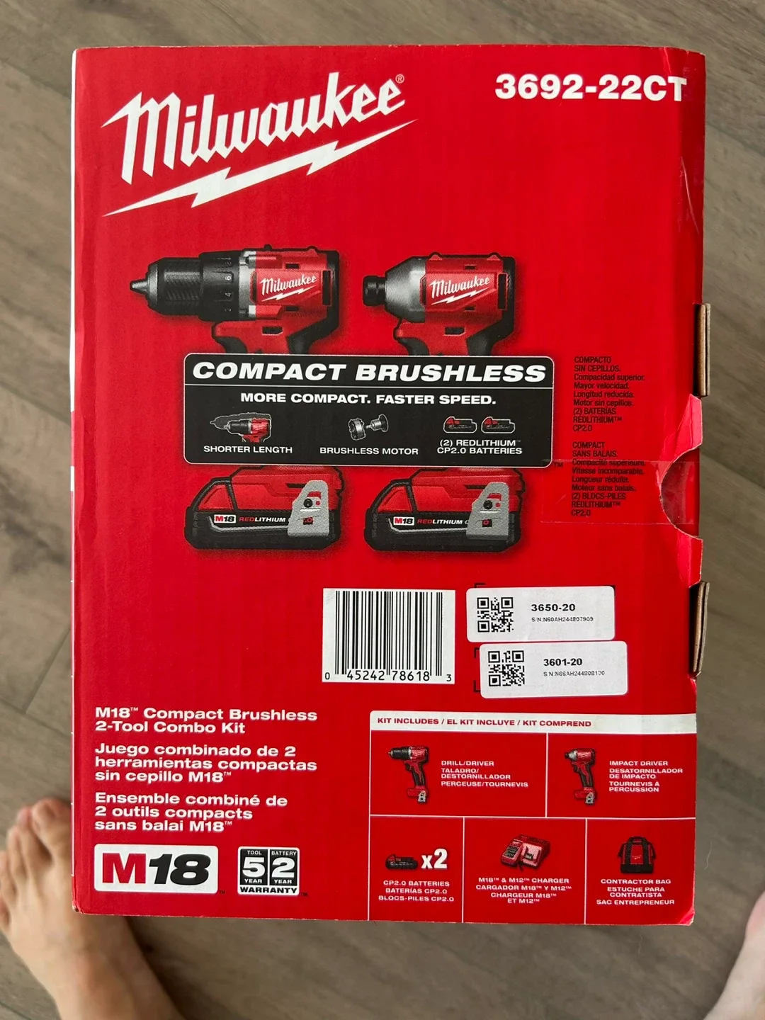 Milwaukee M18 Compact Brushless 2-Tool Combo Kit image indicator(2)