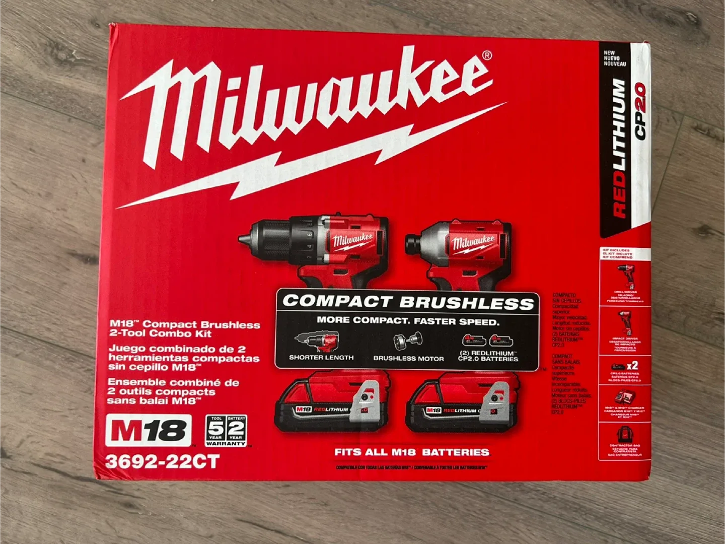 Milwaukee M18 Compact Brushless 2-Tool Combo Kit image indicator(3)
