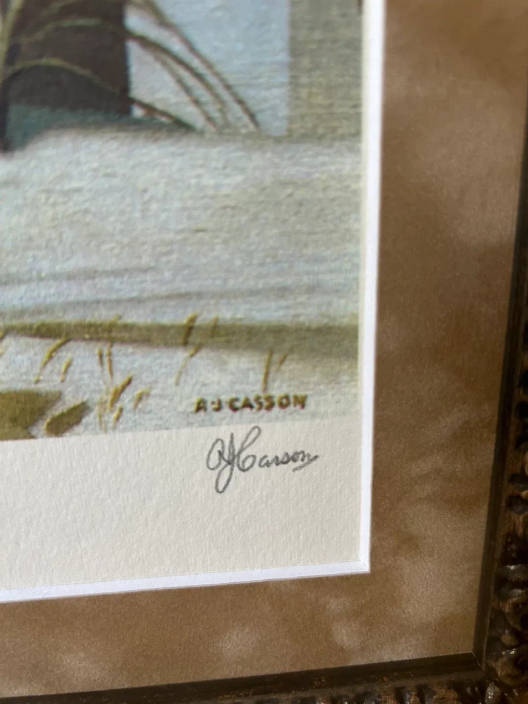 Framed A.J. Casson 'First Snow' Print image indicator(4)